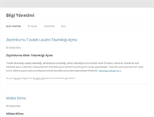 Tablet Screenshot of bilgiyonetimi.org